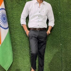 Premium White Shirt with Black Pant